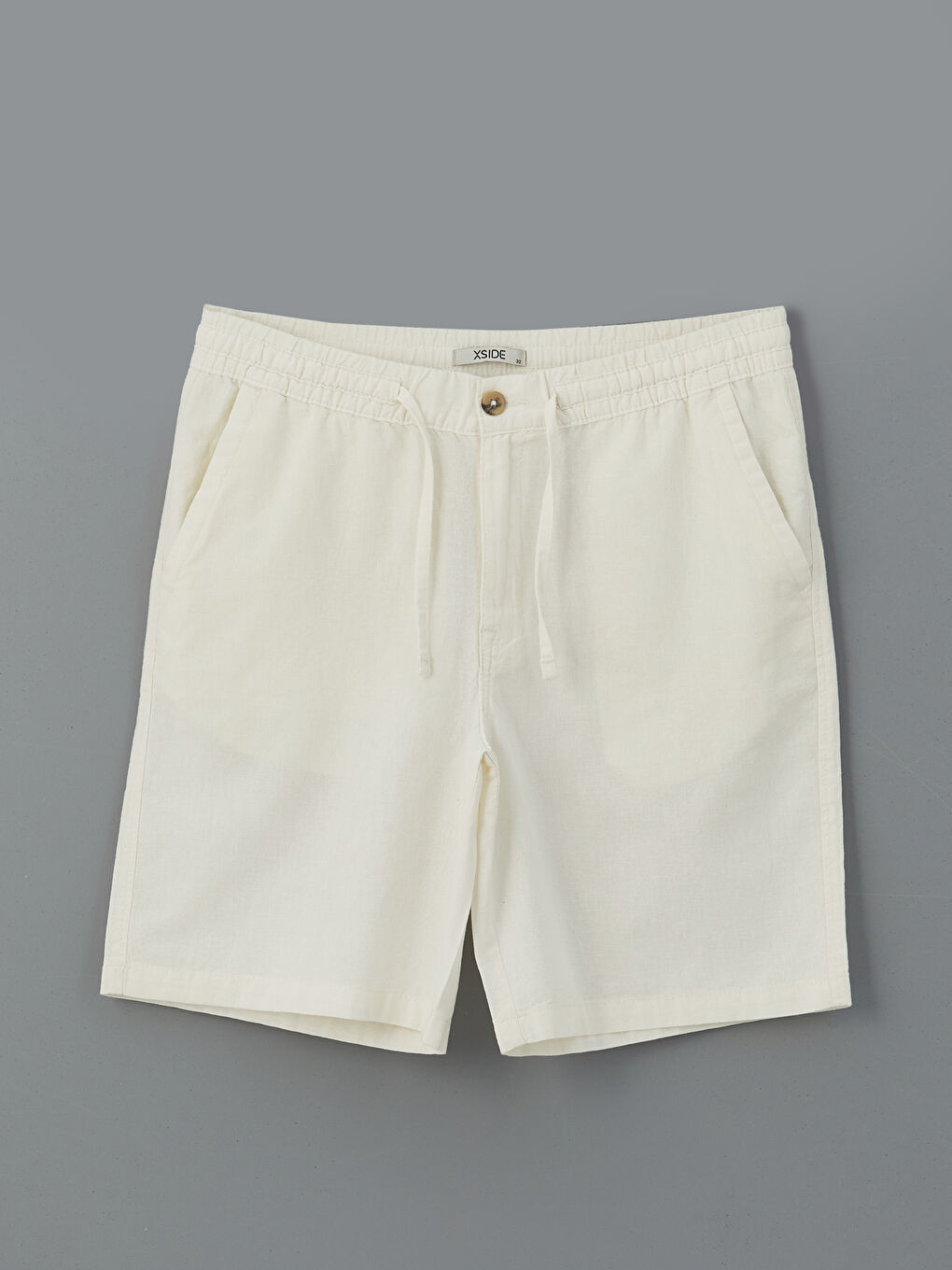 XSIDE Relaxed Fit Linen Blend Men's Shorts -S5IP44Z8-R9J