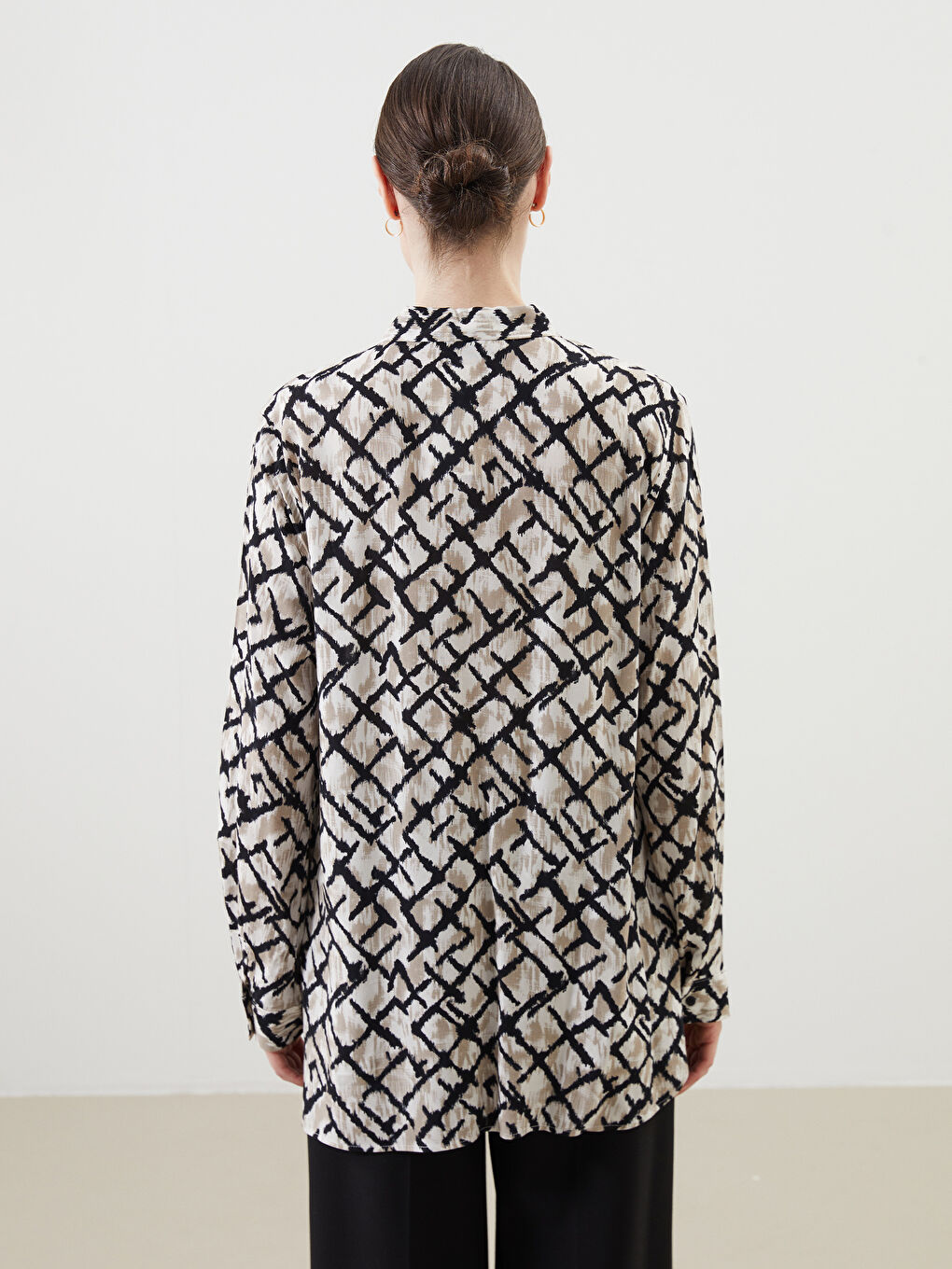 Regular Fit Patterned Women'S Shirt -S5IP46Z8-LQJ