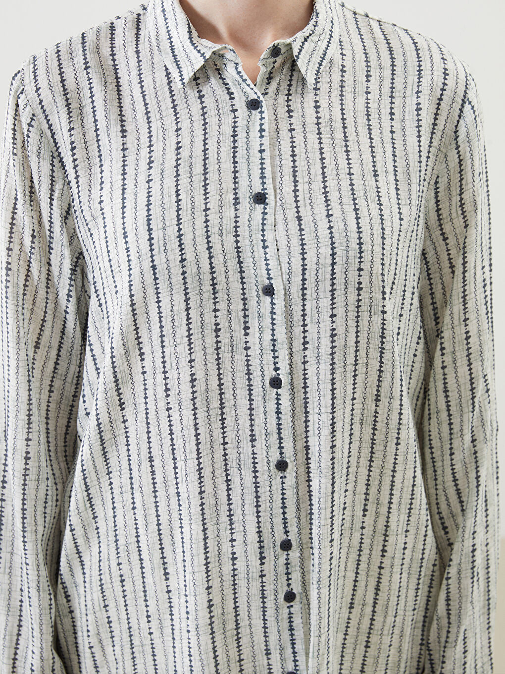 Regular Fit Patterned Women'S Shirt -S5IP46Z8-LS5