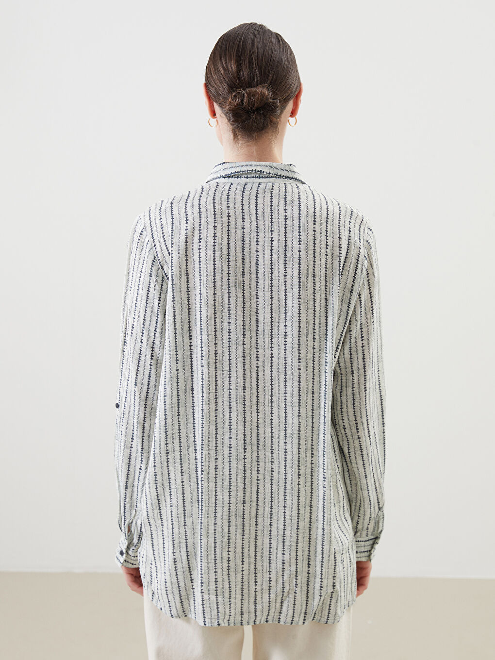 Regular Fit Patterned Women'S Shirt -S5IP46Z8-LS5