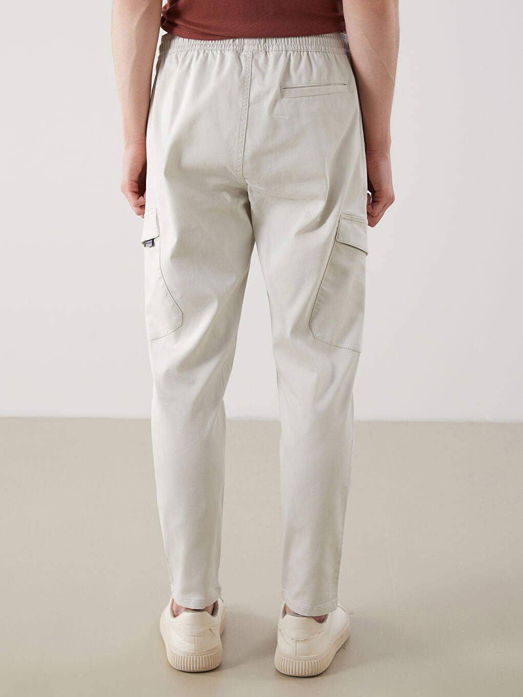 بنطلون كارغو رفيع للرجال-3