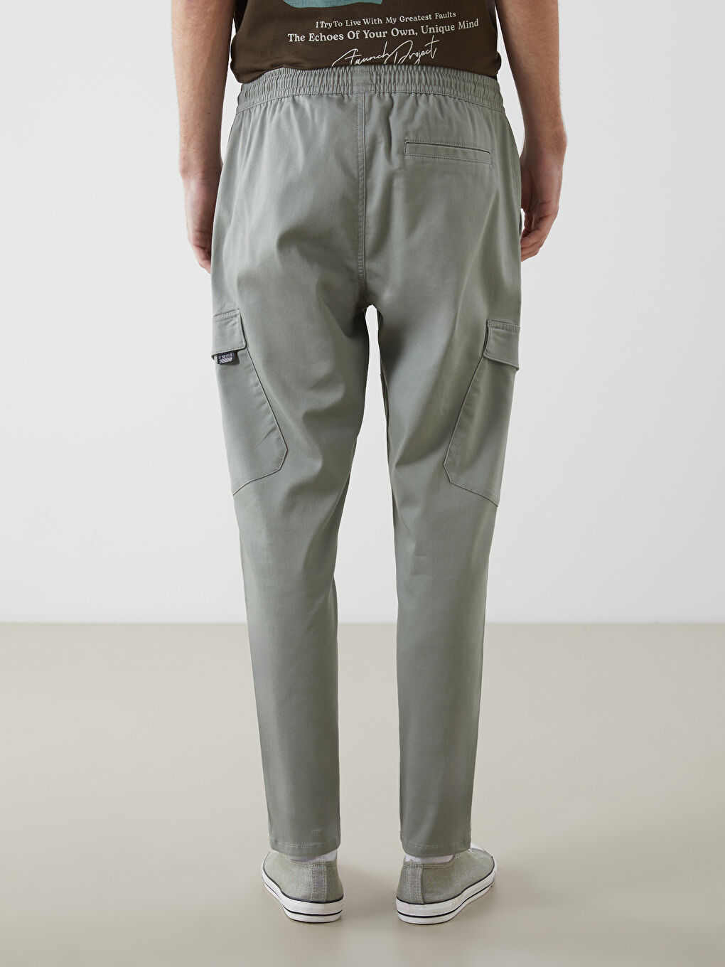 بنطلون كارغو رفيع للرجال-3