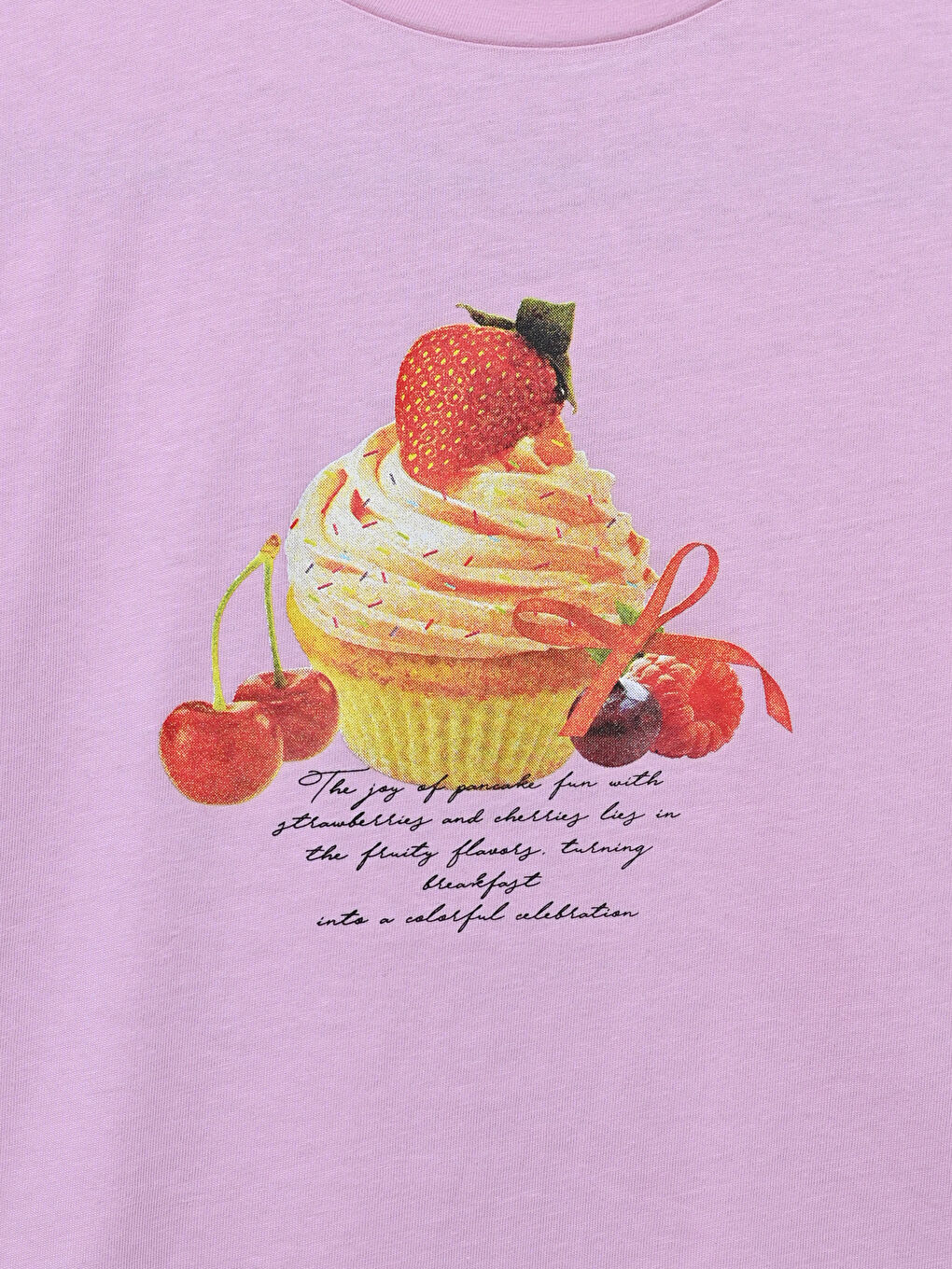 LC Waikiki Crew Neck Printed Girls' T-Shirt -S5IP50Z4-FYX