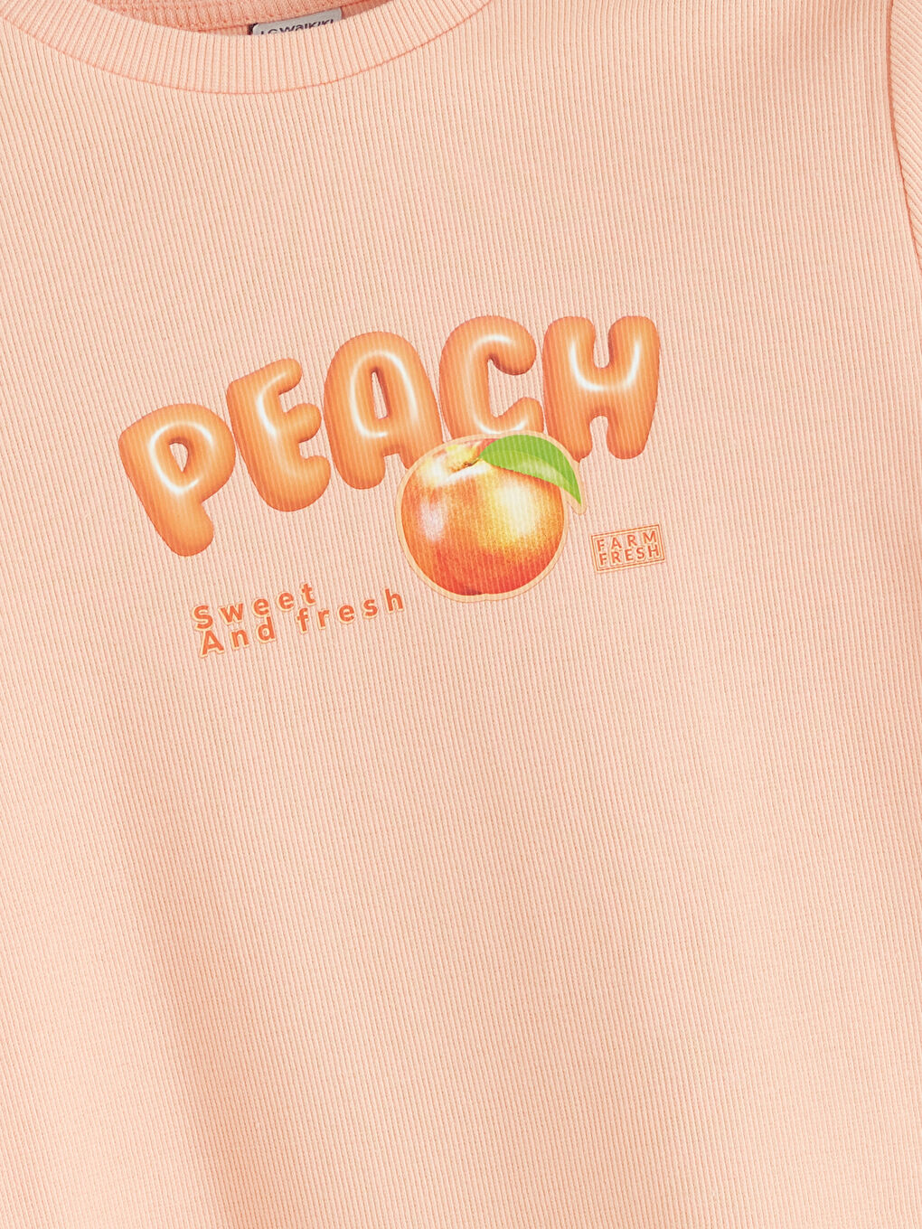 Crew Neck Girls' Crop T-Shirt -S5IP55Z4-VVW
