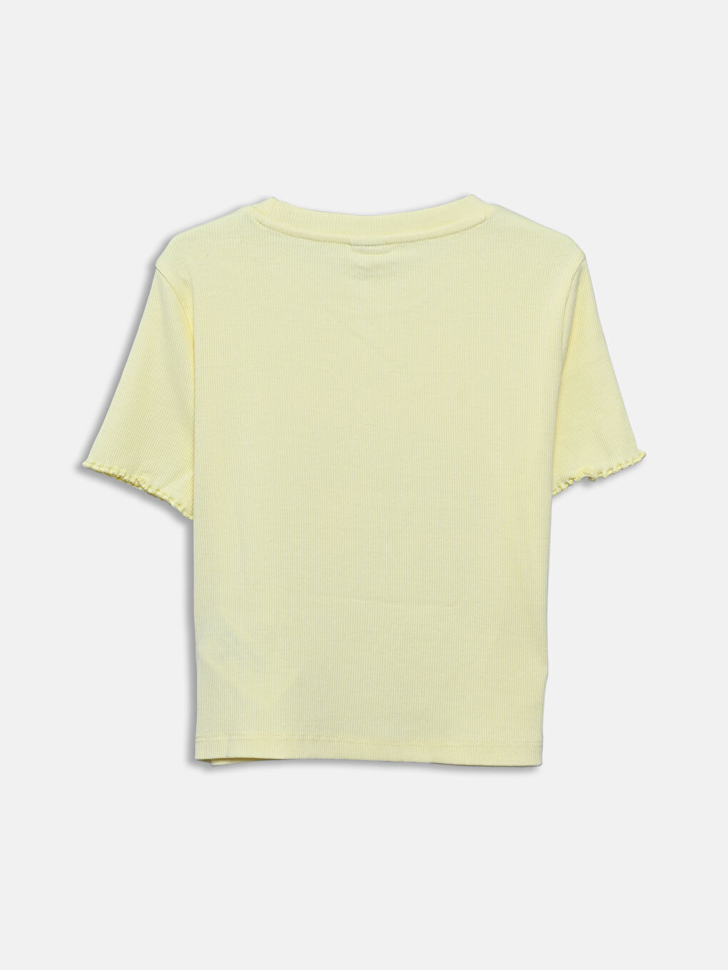 Футболка с принтом и круглым вырезом для девочек-1