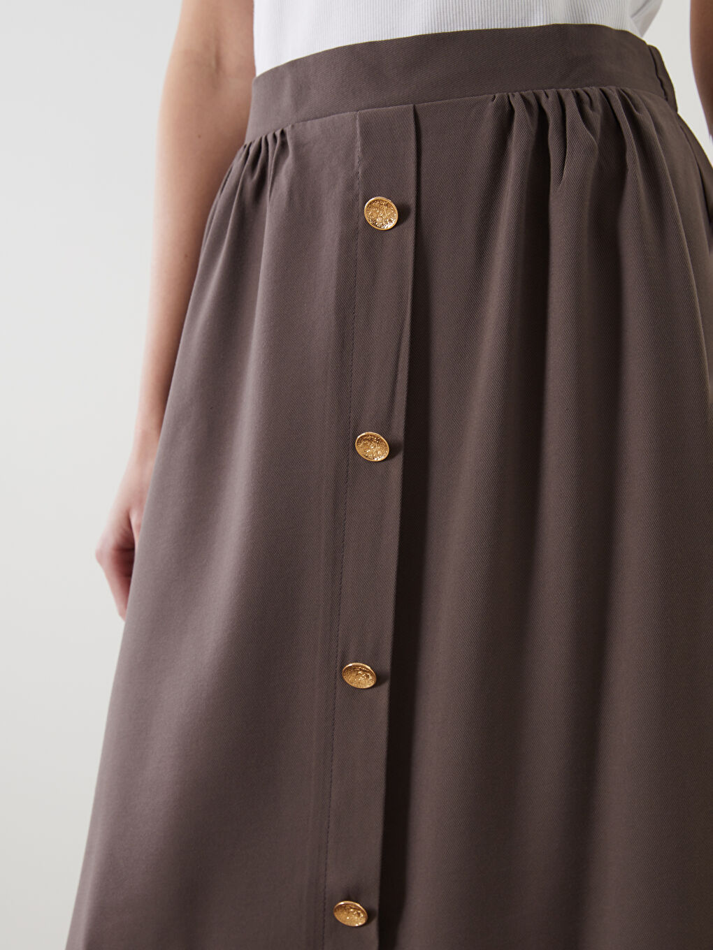 Elasticated Waist Women's Skirt -S5IP57Z8-HEH