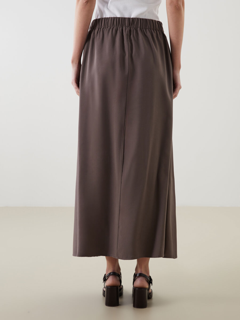 Elasticated Waist Women's Skirt -S5IP57Z8-HEH