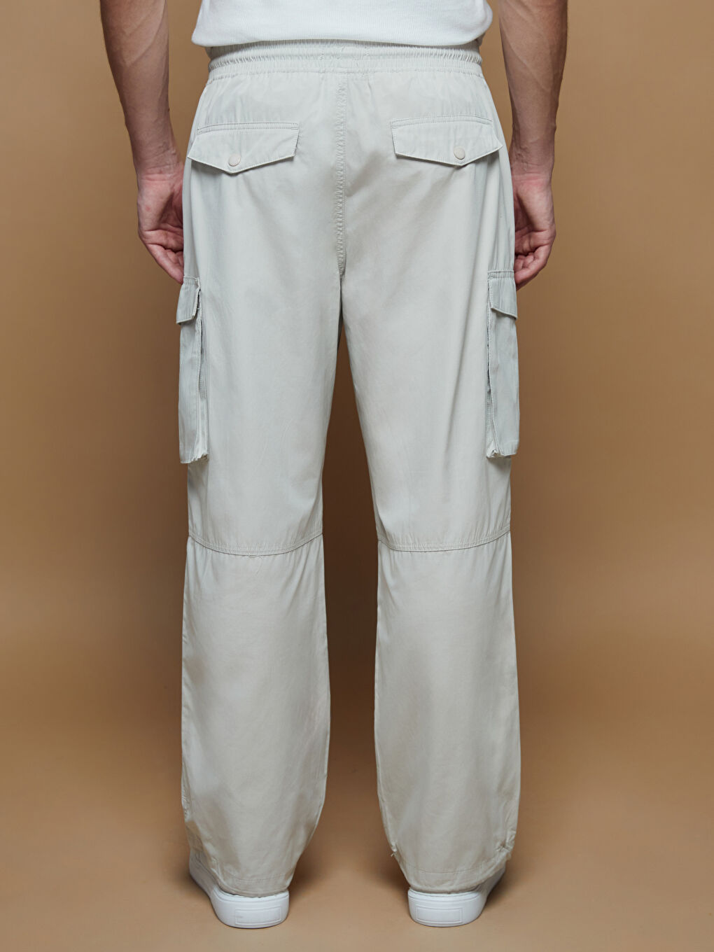 Locker Sitz Popeline Herren Cargo-Hosen-3
