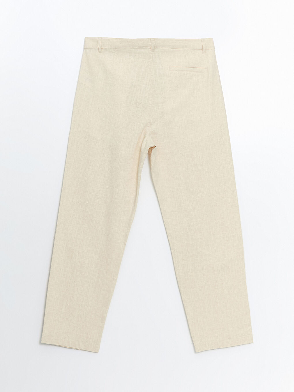 Relaxed Fit Linen Look Men's Trousers -S5IP62Z8-FT0