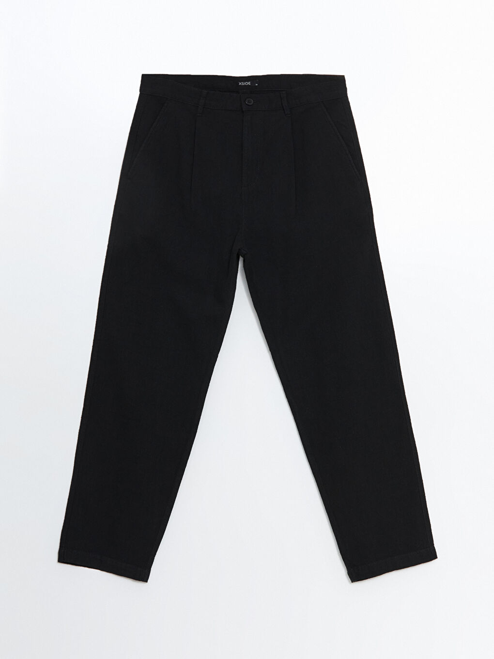 Relaxed Fit Linen Look Men's Trousers-4