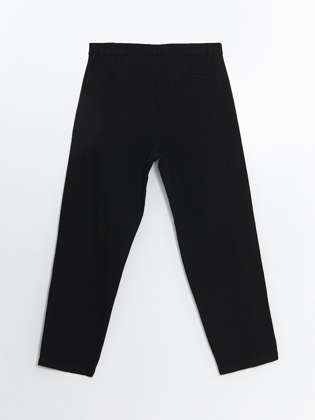 Relaxed Fit Linen Look Men's Trousers-5