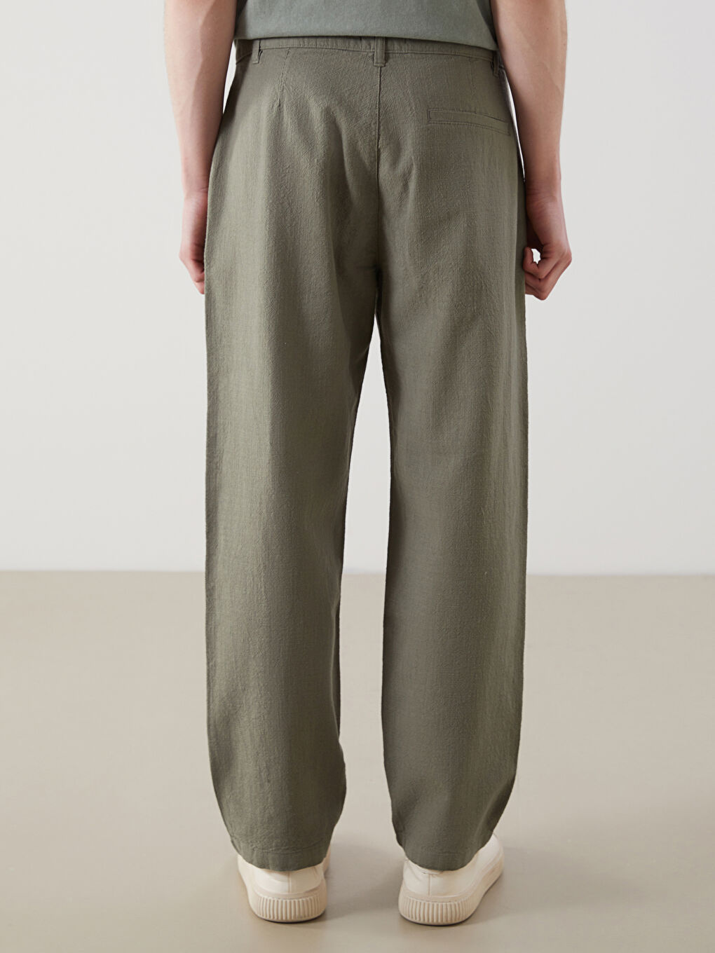 XSIDE Pantalon Coupe Décontractée Aspect Lin pour Hommes -S5IP62Z8-S5R
