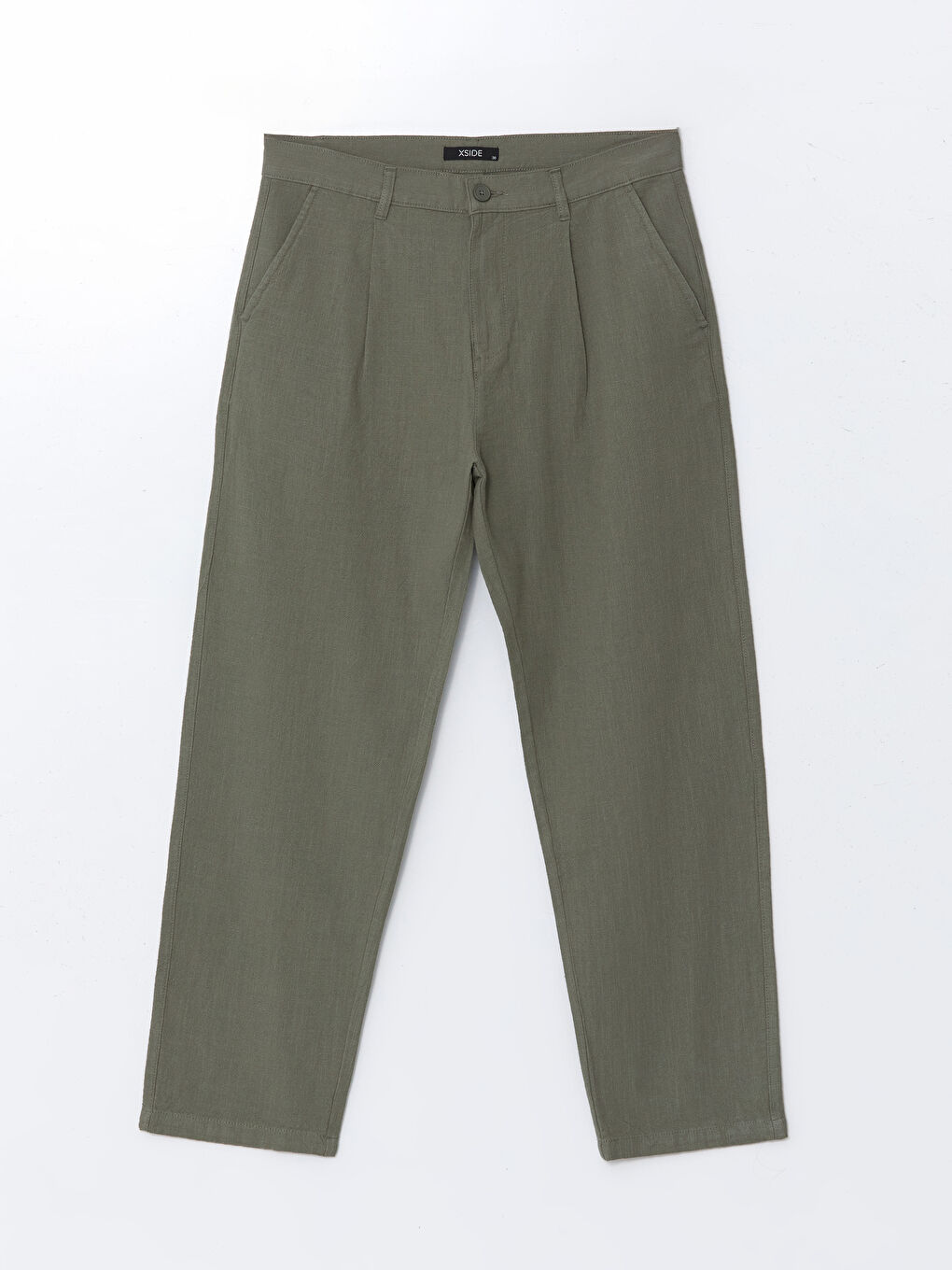 XSIDE Pantalon Coupe Décontractée Aspect Lin pour Hommes -S5IP62Z8-S5R