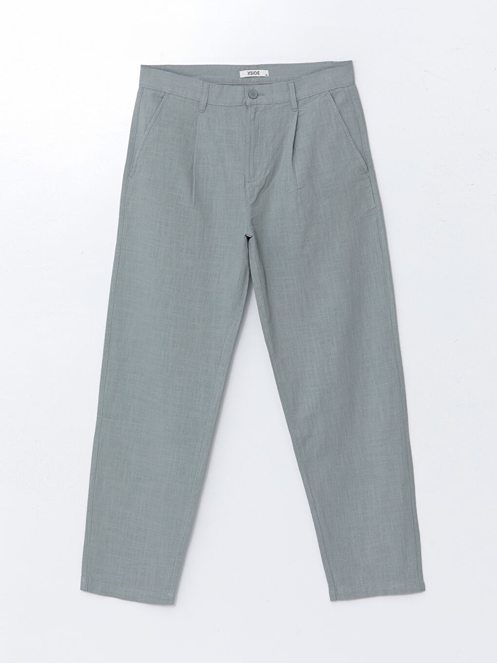 Relaxed Fit Linen Look Men's Trousers -S5IP62Z8-Z6D