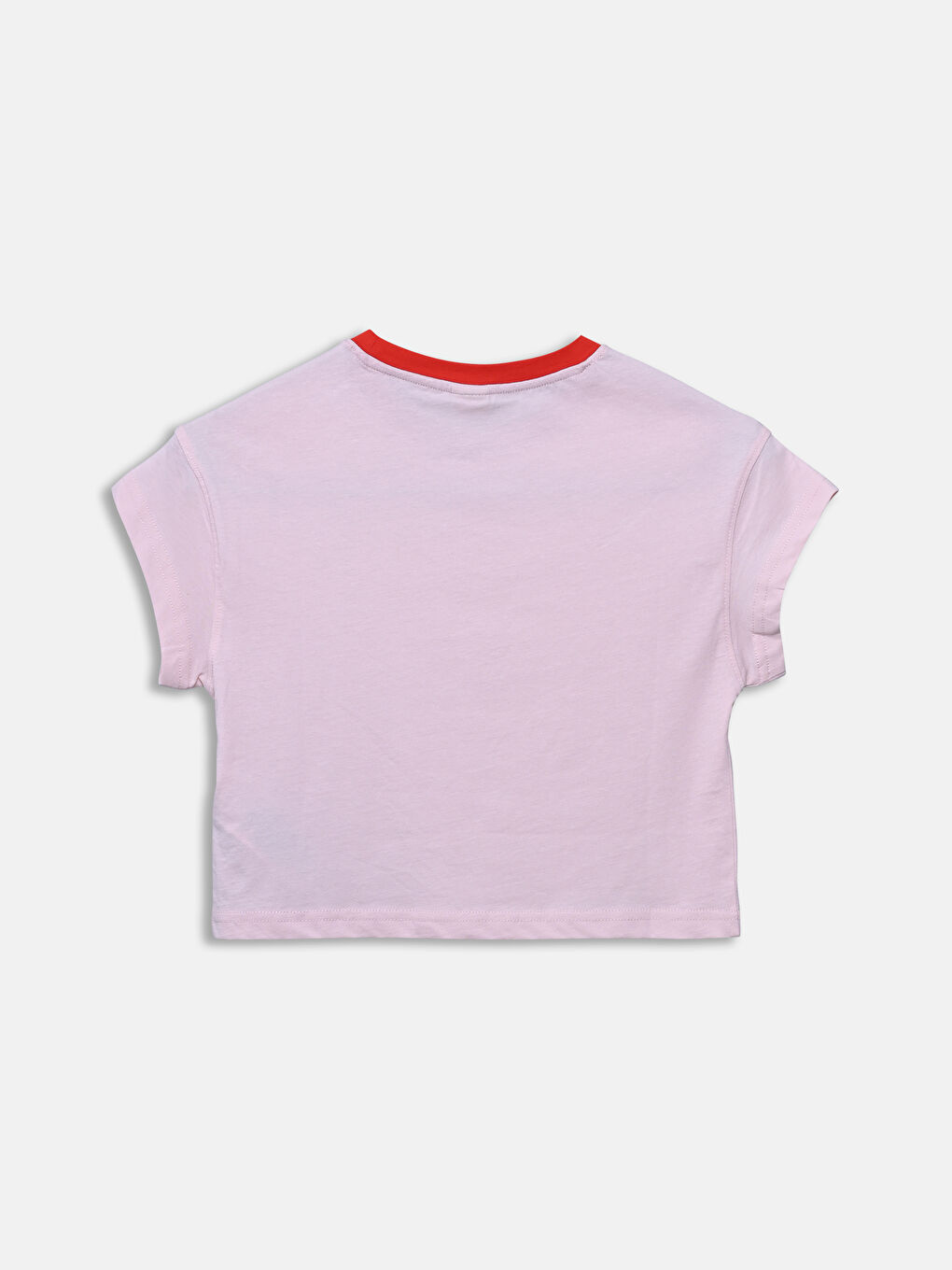 Crew Neck Printed Girls' T-Shirt-1