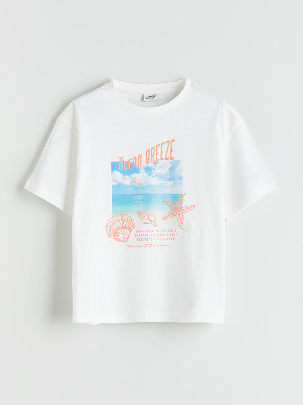 LC Waikiki Crew Neck Printed Girls' T-Shirt -S5IP68Z4-R9J
