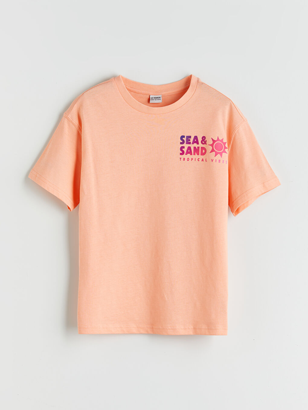 LC Waikiki Crew Neck Printed Girls' T-Shirt -S5IP69Z4-FNG
