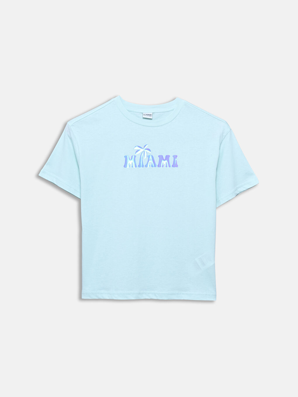 LCW Kids Crew Neck Printed Girls' T-Shirt -S5IP70Z4-FQH