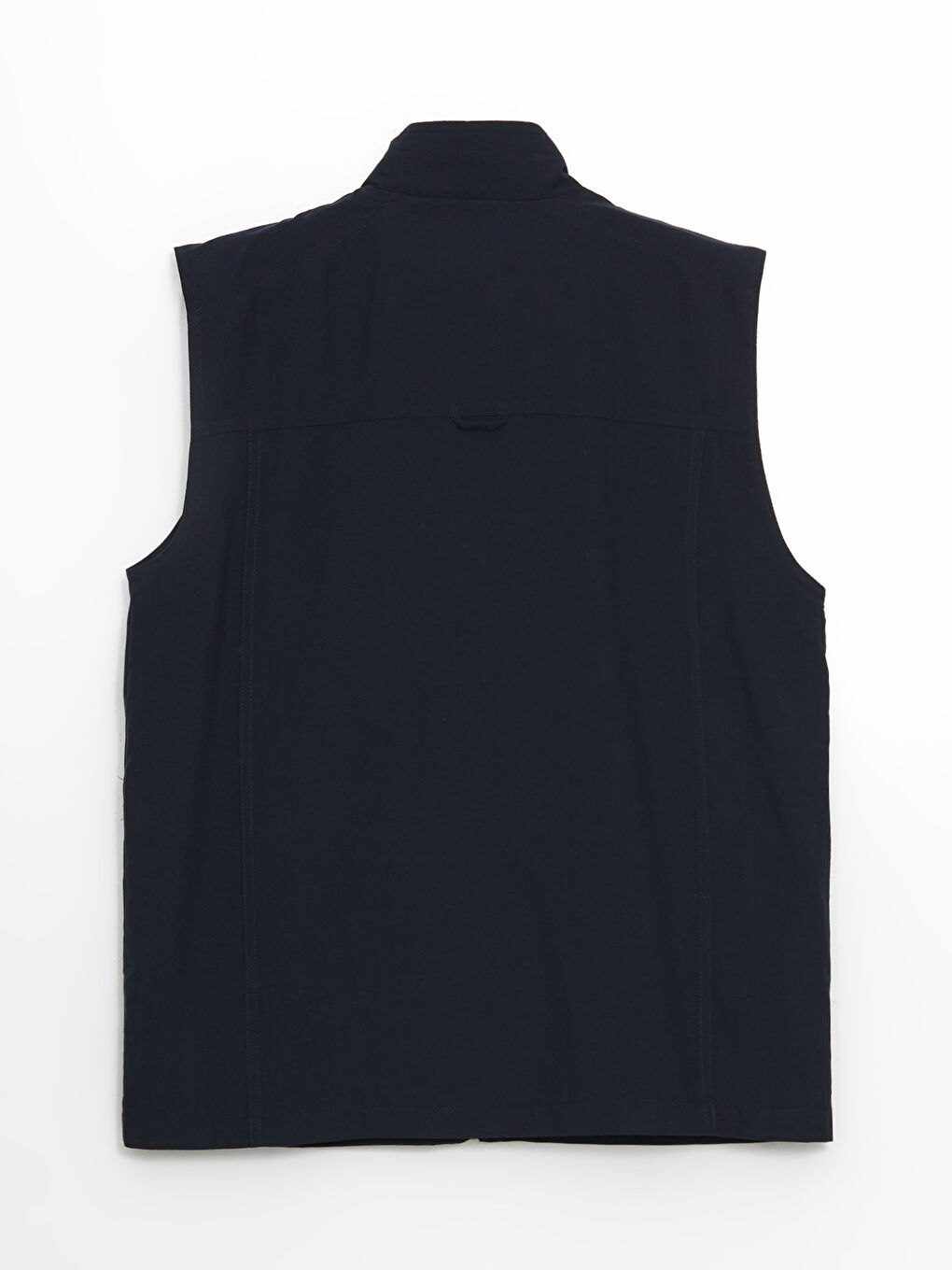 Lacivert Standart Kalıp Dik Yaka Erkek Avcı Yeleği-6