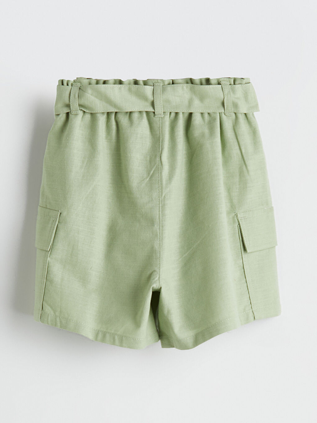 жүк қалтасы белдікті қыздарға арналған шолақ шалбар-2