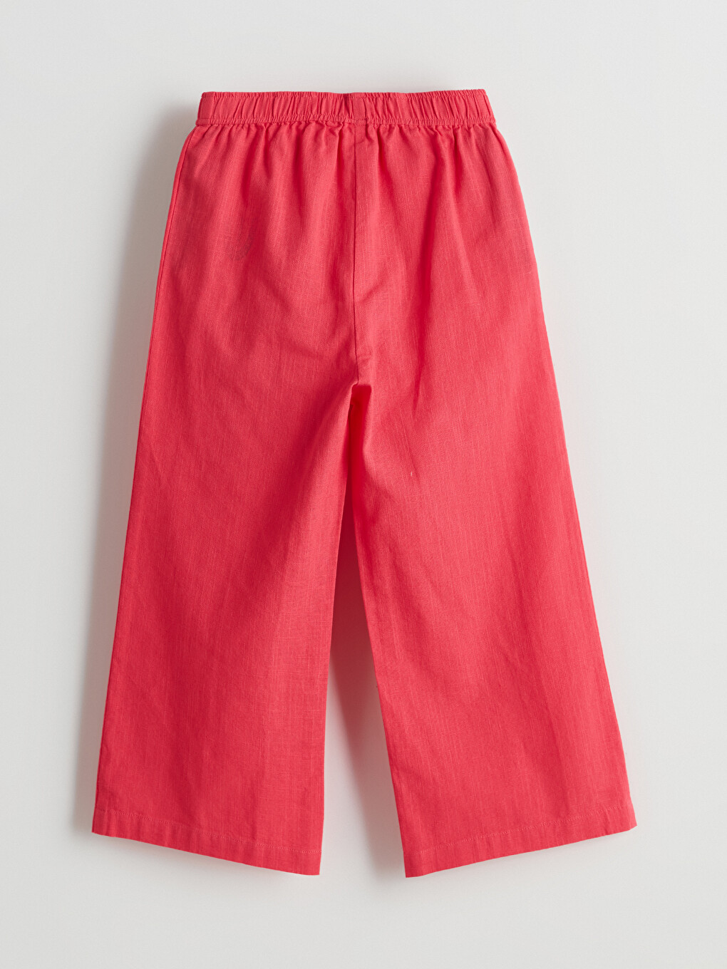 Pembe Wide Leg Fit Kız Çocuk Pantolon-1