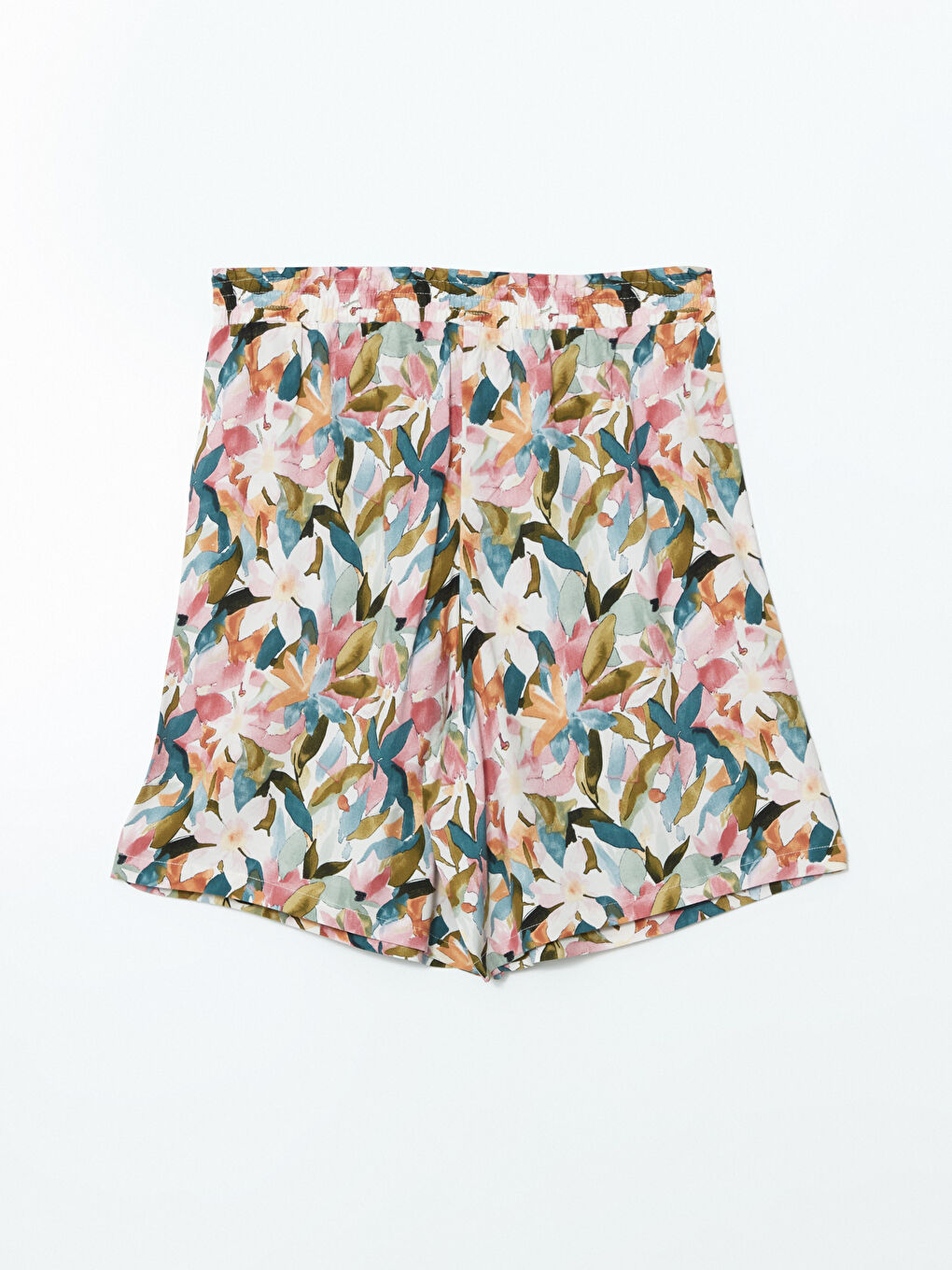 LCWAIKIKI Classic Shorts Floraux à Taille Élastiquée pour Femmes -S5IQ37Z8-LQJ