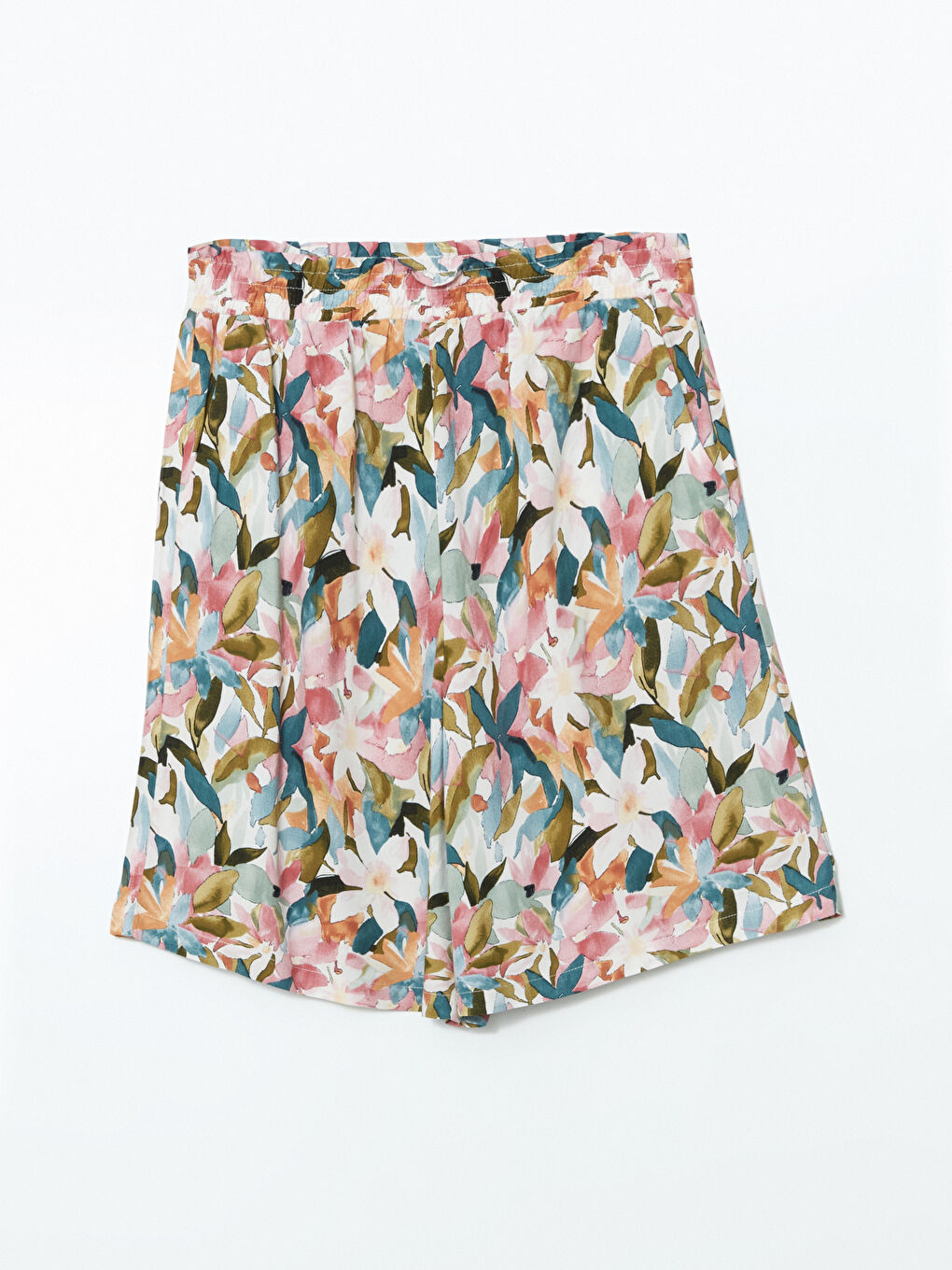 LCWAIKIKI Classic Shorts Floraux à Taille Élastiquée pour Femmes -S5IQ37Z8-LQJ