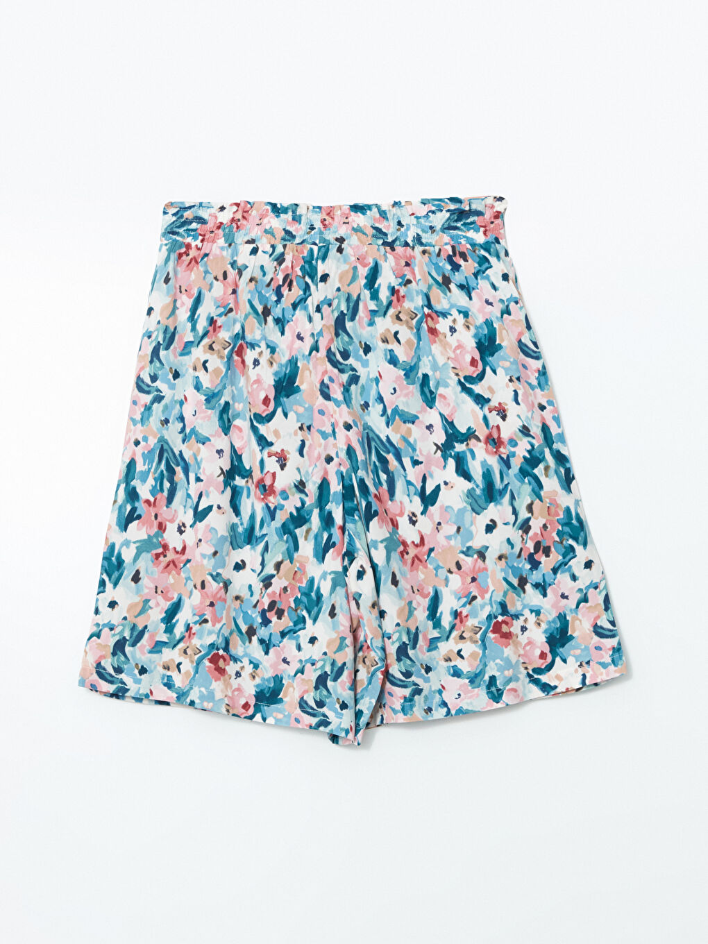 LCWAIKIKI Classic Elastischer Bund Blumige Shorts für Damen -S5IQ37Z8-LT4