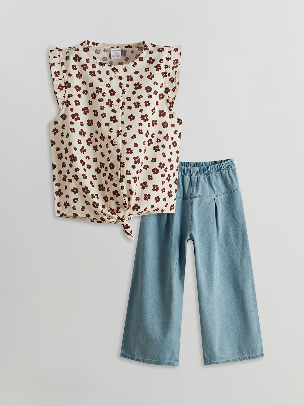 Floral Girls' Shirt and Pants 2 Pack -S5IQ47Z1-LQB