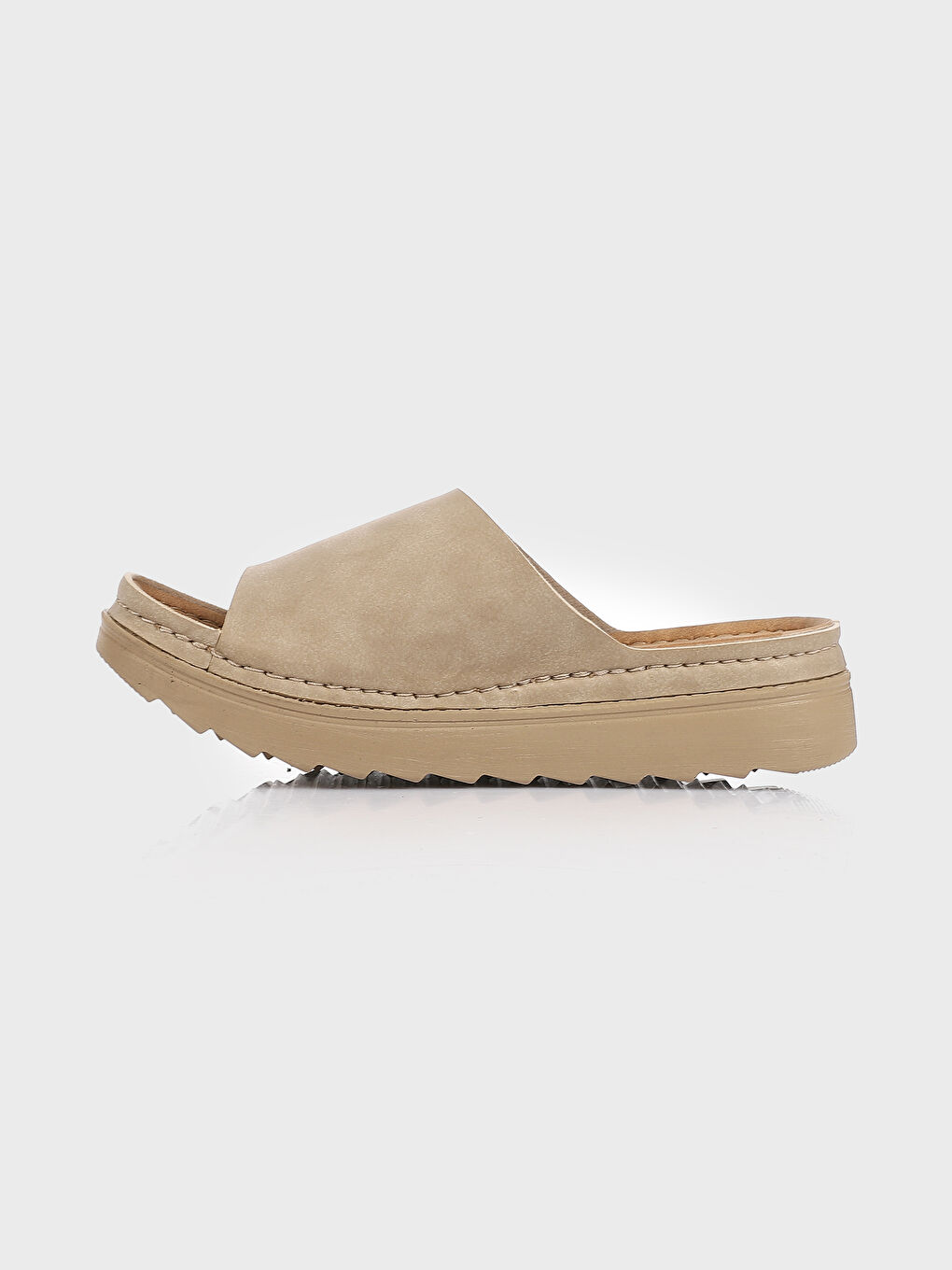 Suede Look Single Strap Women's Slider -S5IQ64Z8-S0A