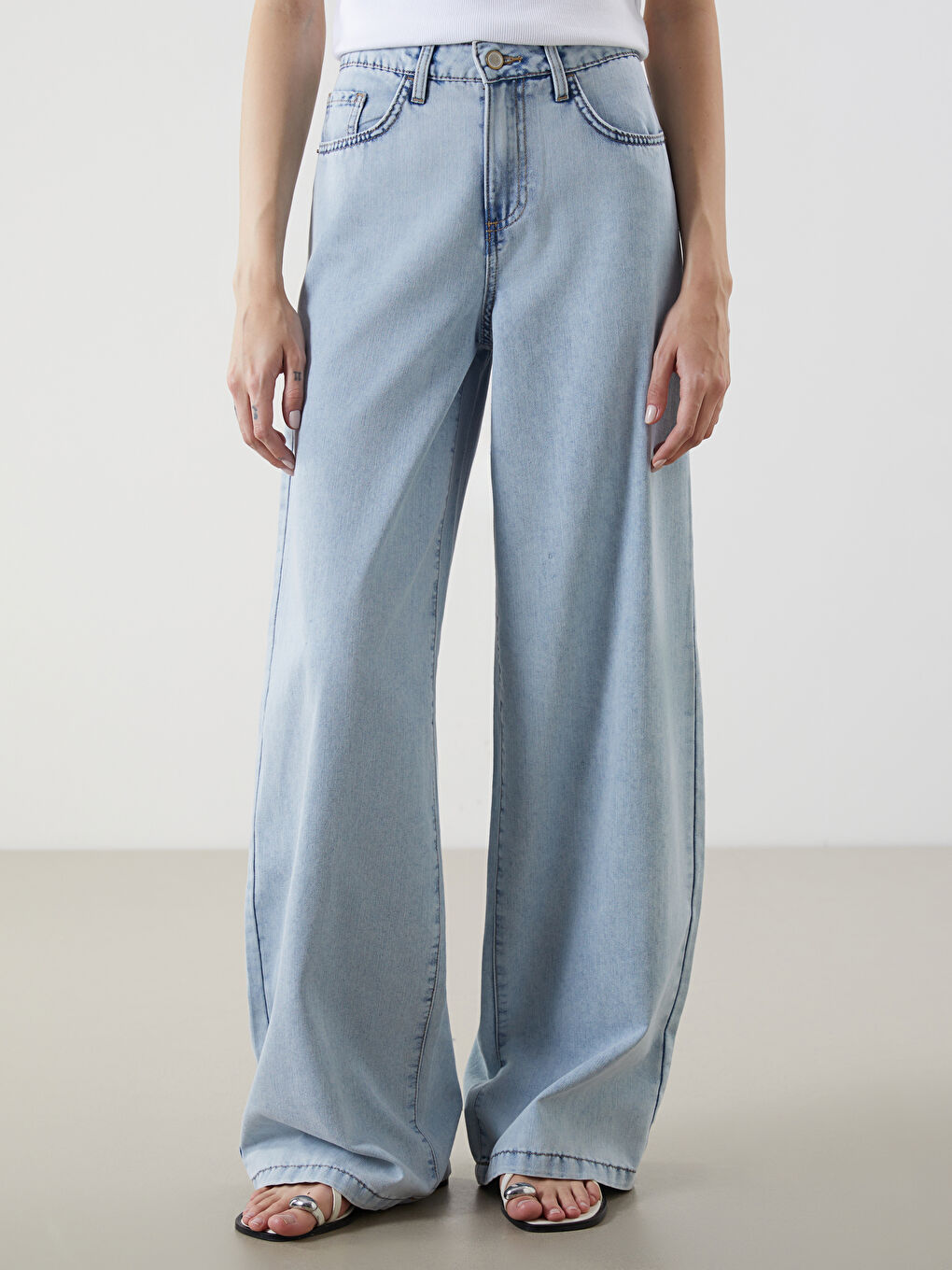 Wideleg Women's Jeans -S5IQ71Z8-311