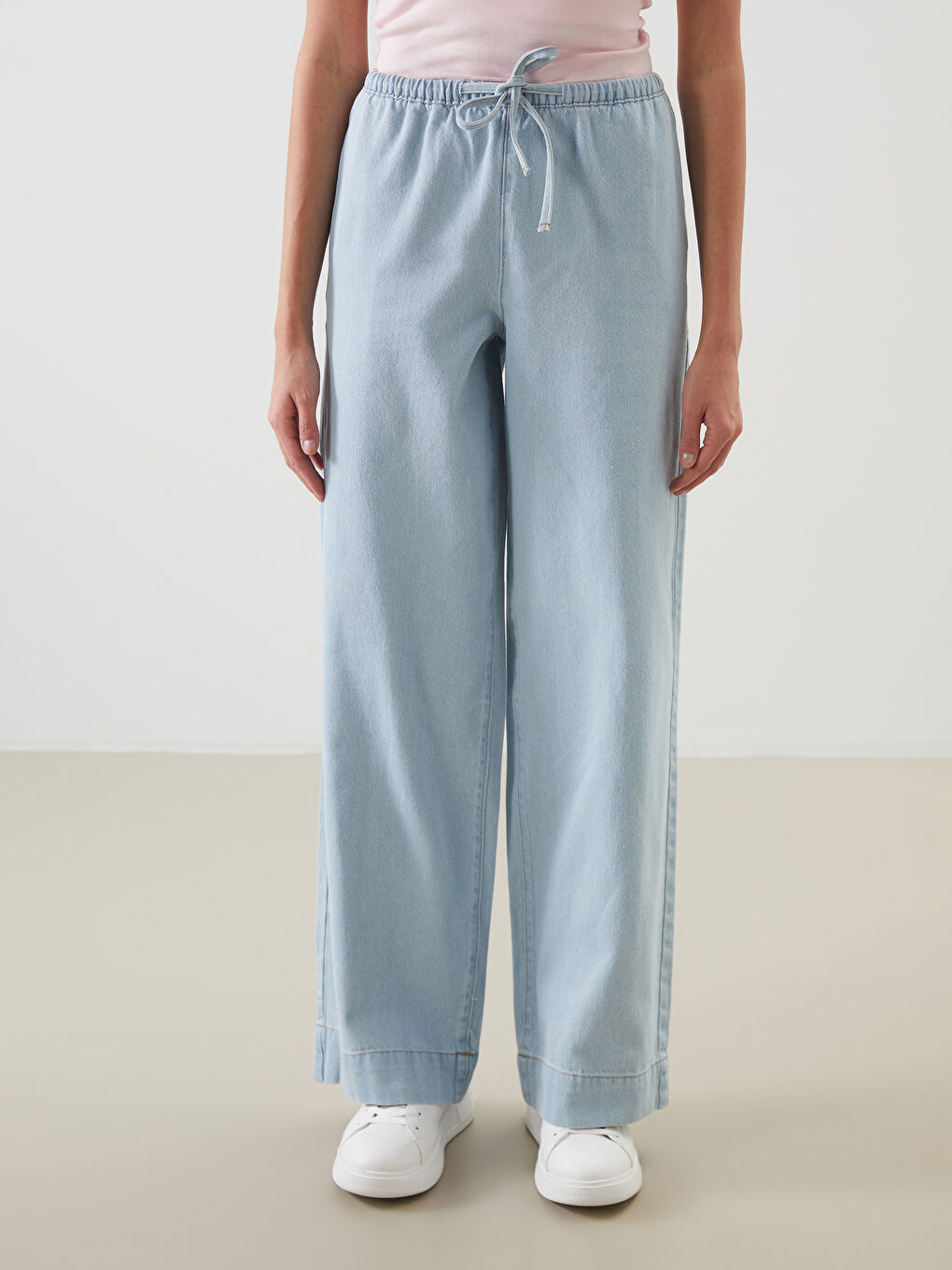 LCW Jeans Дънки с еластична талия и широк крачол за жени -S5IQ74Z8-311
