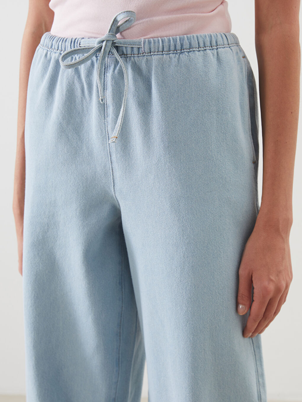LCW Jeans Дънки с еластична талия и широк крачол за жени -S5IQ74Z8-311