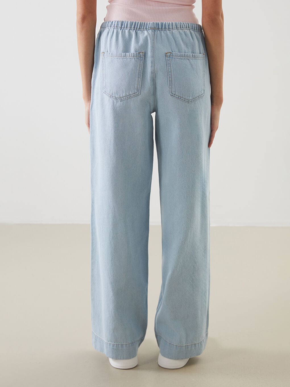 LCW Jeans Дънки с еластична талия и широк крачол за жени -S5IQ74Z8-311