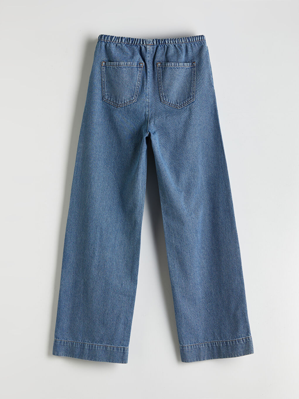 Elastic Waist Wide Leg Women's Jeans -S5IQ74Z8-507