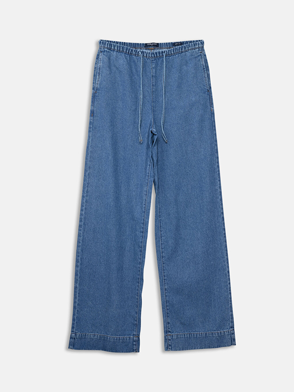 LCW Jeans Elastic Waist Wide Leg Women's Jeans -S5IQ74Z8-507