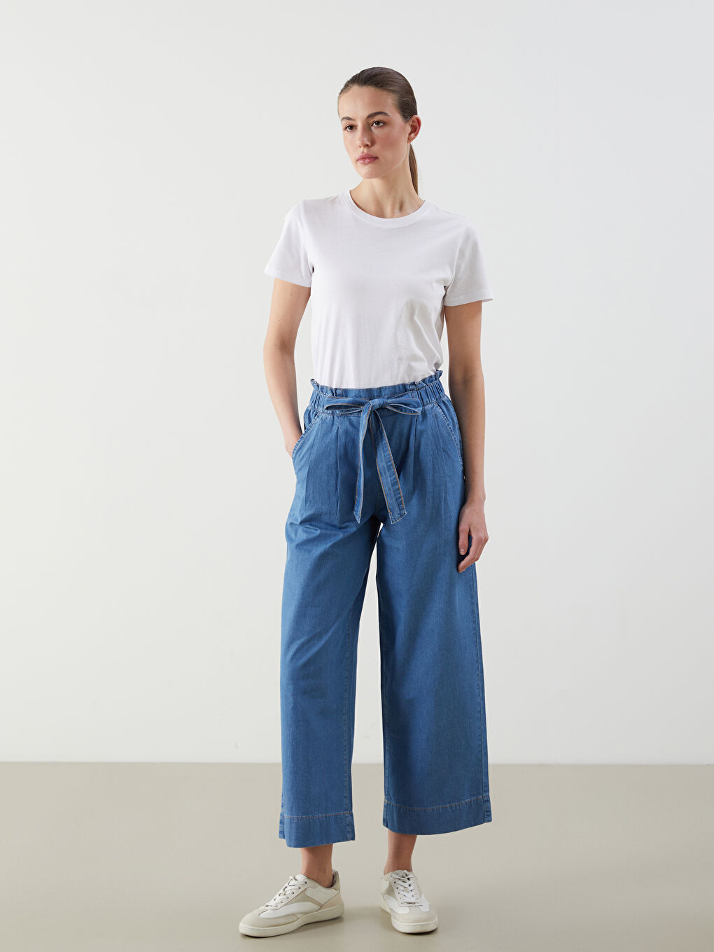 LCW Jeans Τζιν με Ελαστική Μέση και Ίσια Εφαρμογή για Γυναίκες -S5IQ75Z8-311