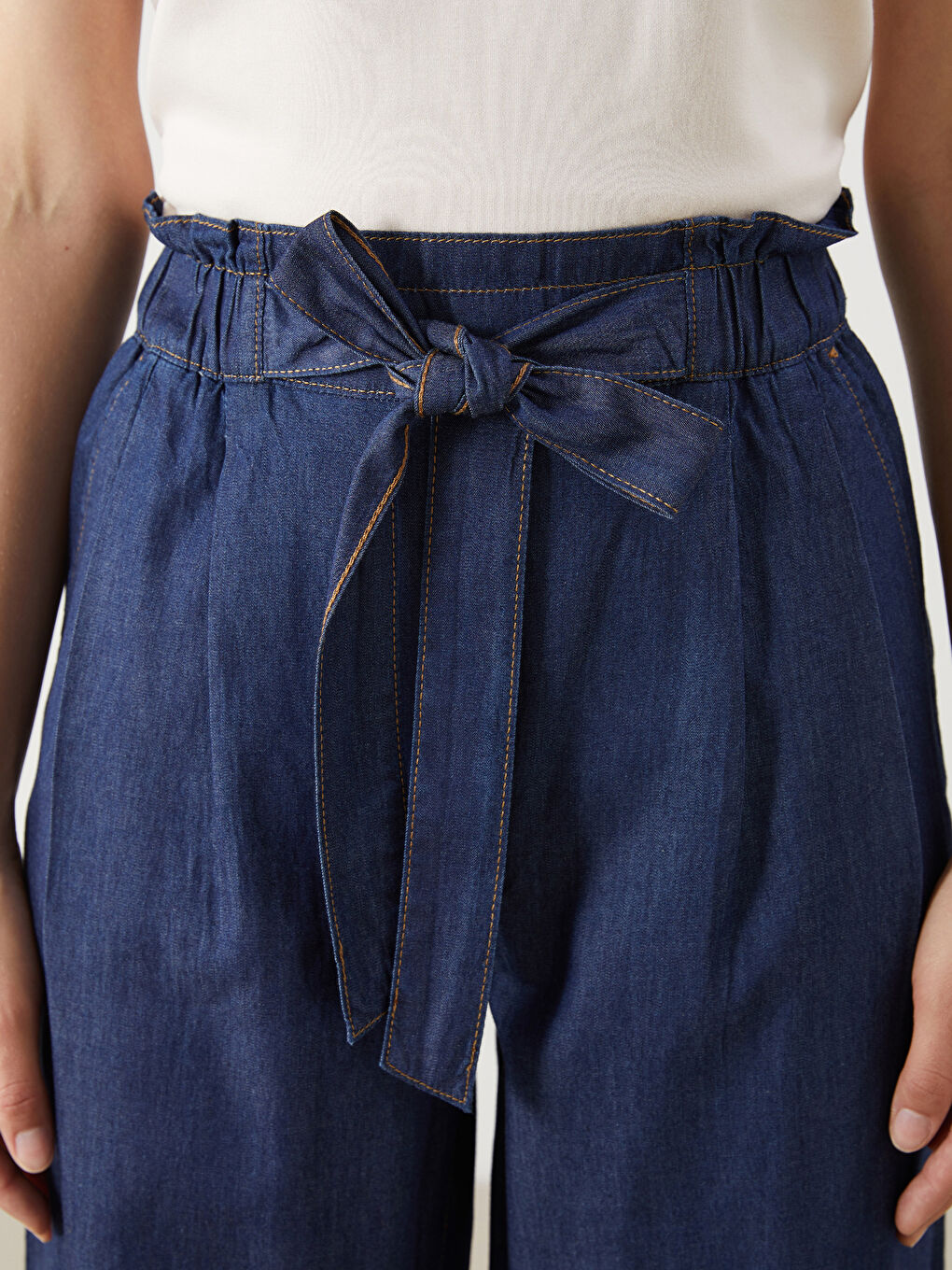 LCW Jeans Elasticated Waist Straight Fit Women's Jeans -S5IQ75Z8-507