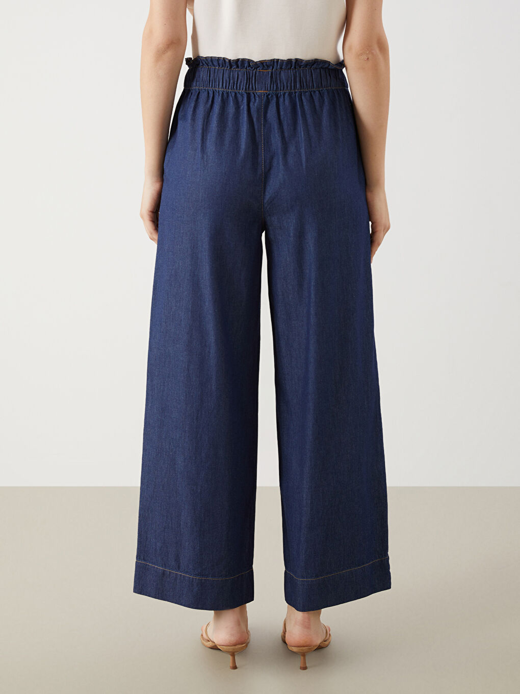 LCW Jeans Elasticated Waist Straight Fit Women's Jeans -S5IQ75Z8-507