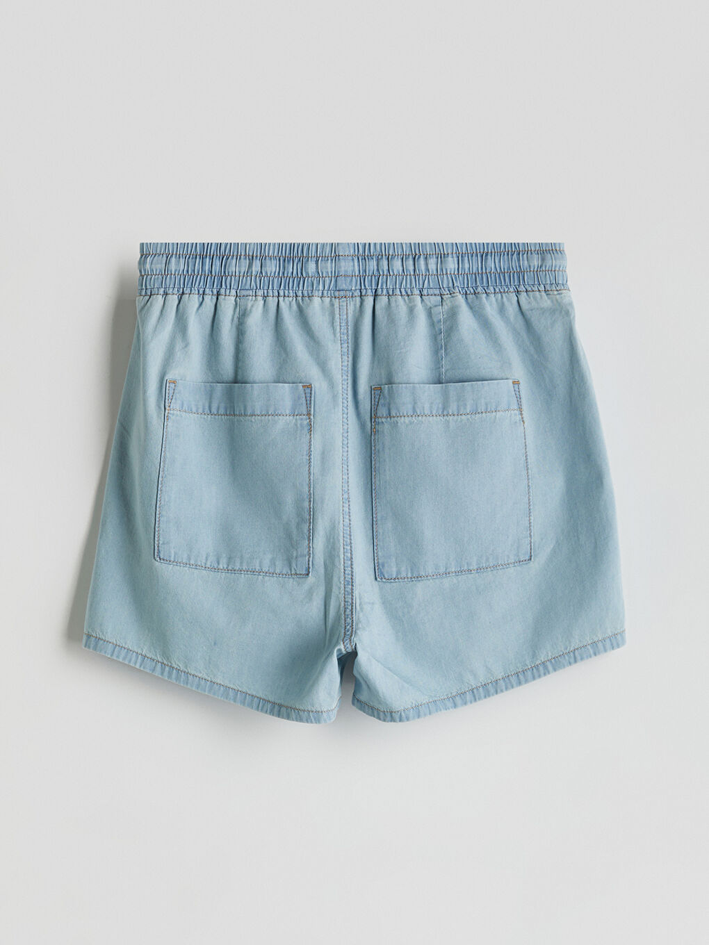 Elasticated Waist Women's Denim Shorts -S5IQ78Z8-311