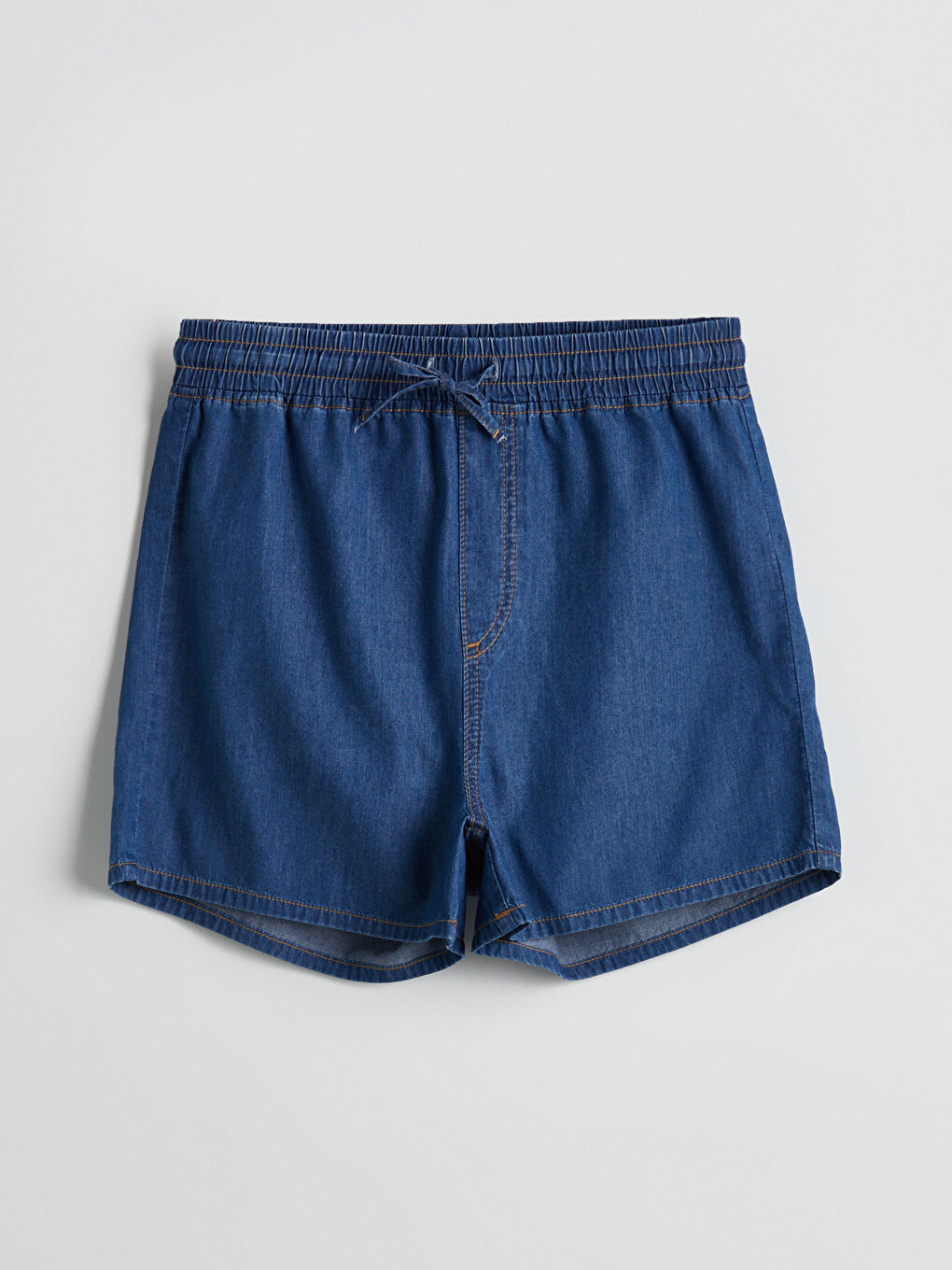 Elasticated Waist Women's Denim Shorts -S5IQ78Z8-507