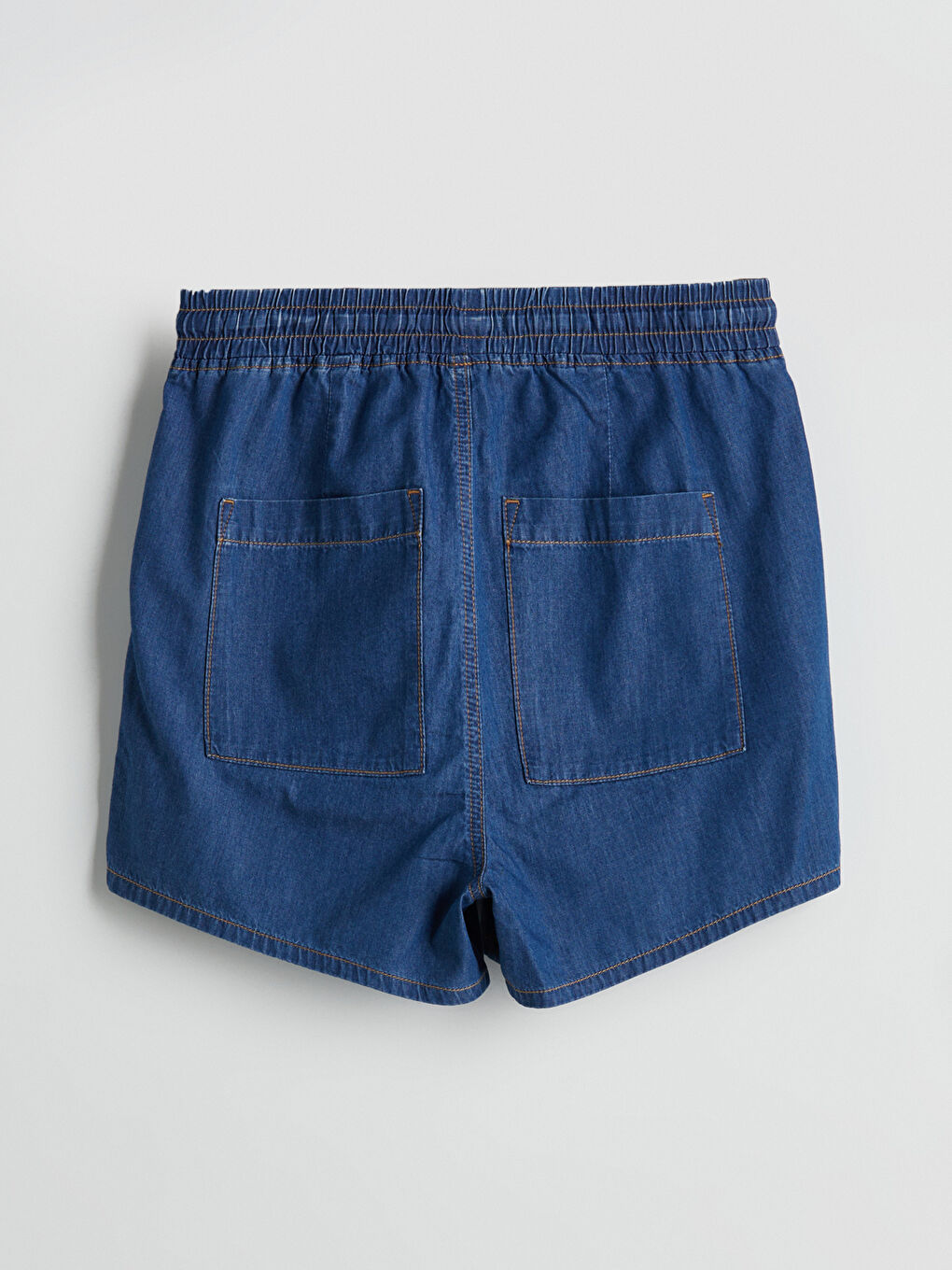 Elasticated Waist Women's Denim Shorts -S5IQ78Z8-507
