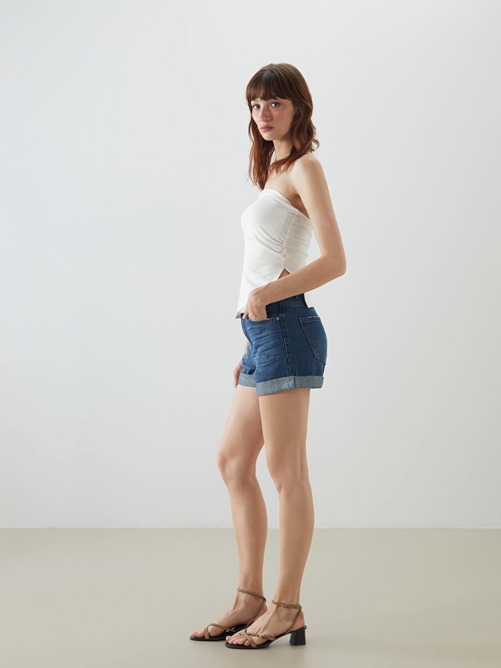 LCW Jeans Šorts od teksasa za žene, regularnog kroja -S5IQ81Z8-507