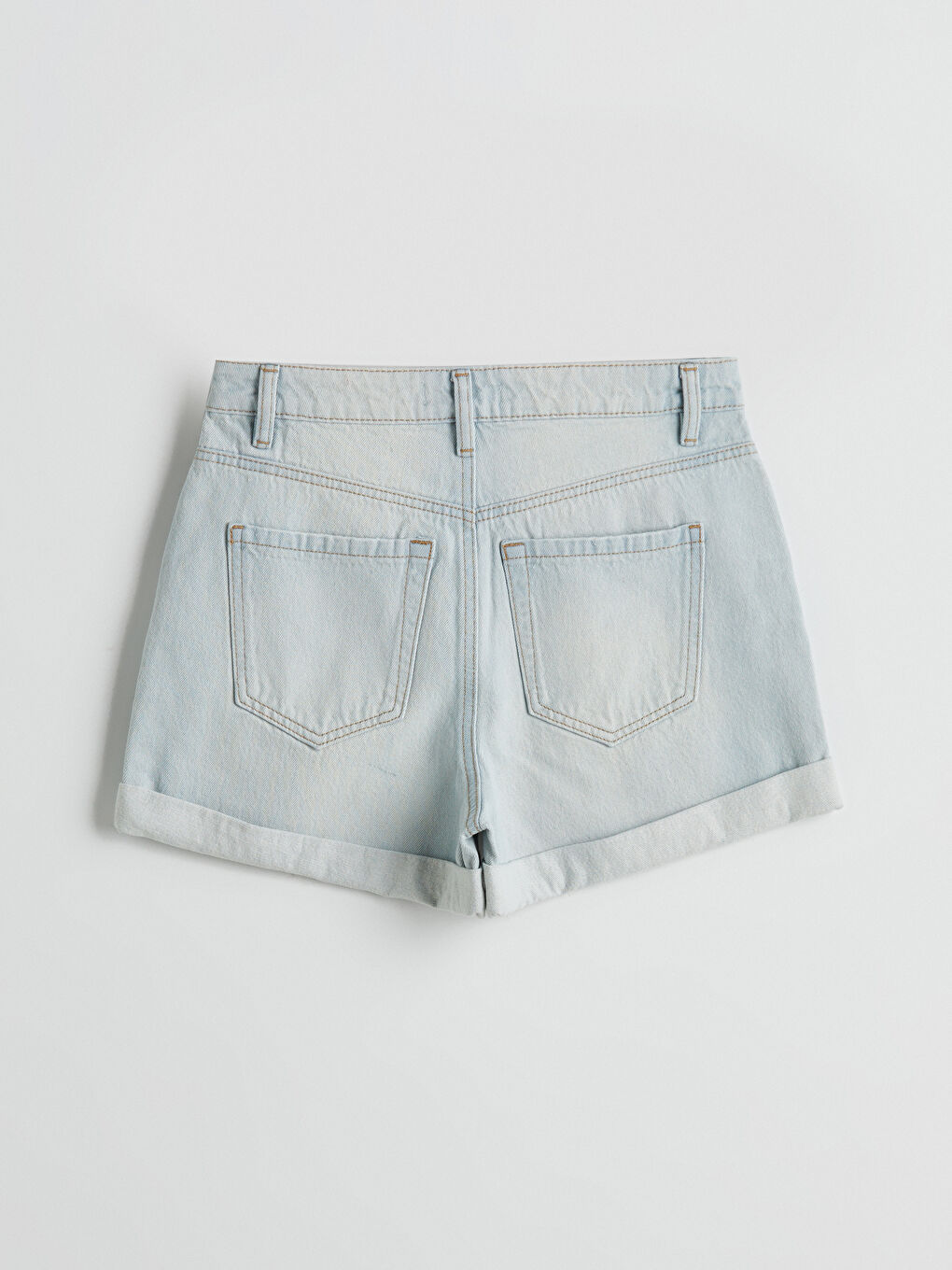 Regular Fit Women's Denim Shorts -S5IQ81Z8-869