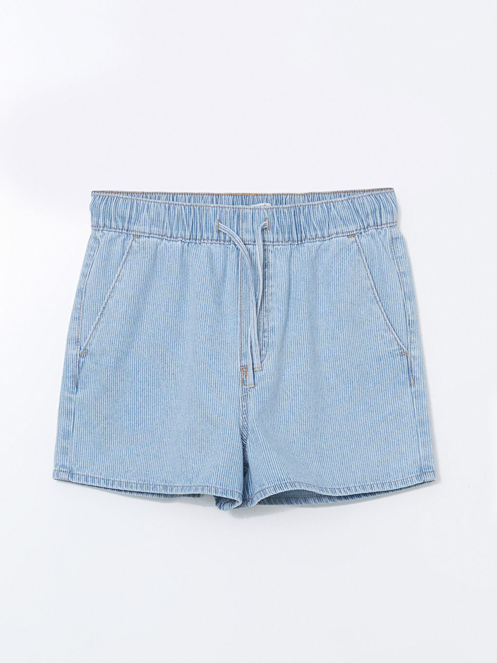 Elasticated Waist Women's Denim Shorts -S5IQ83Z8-311