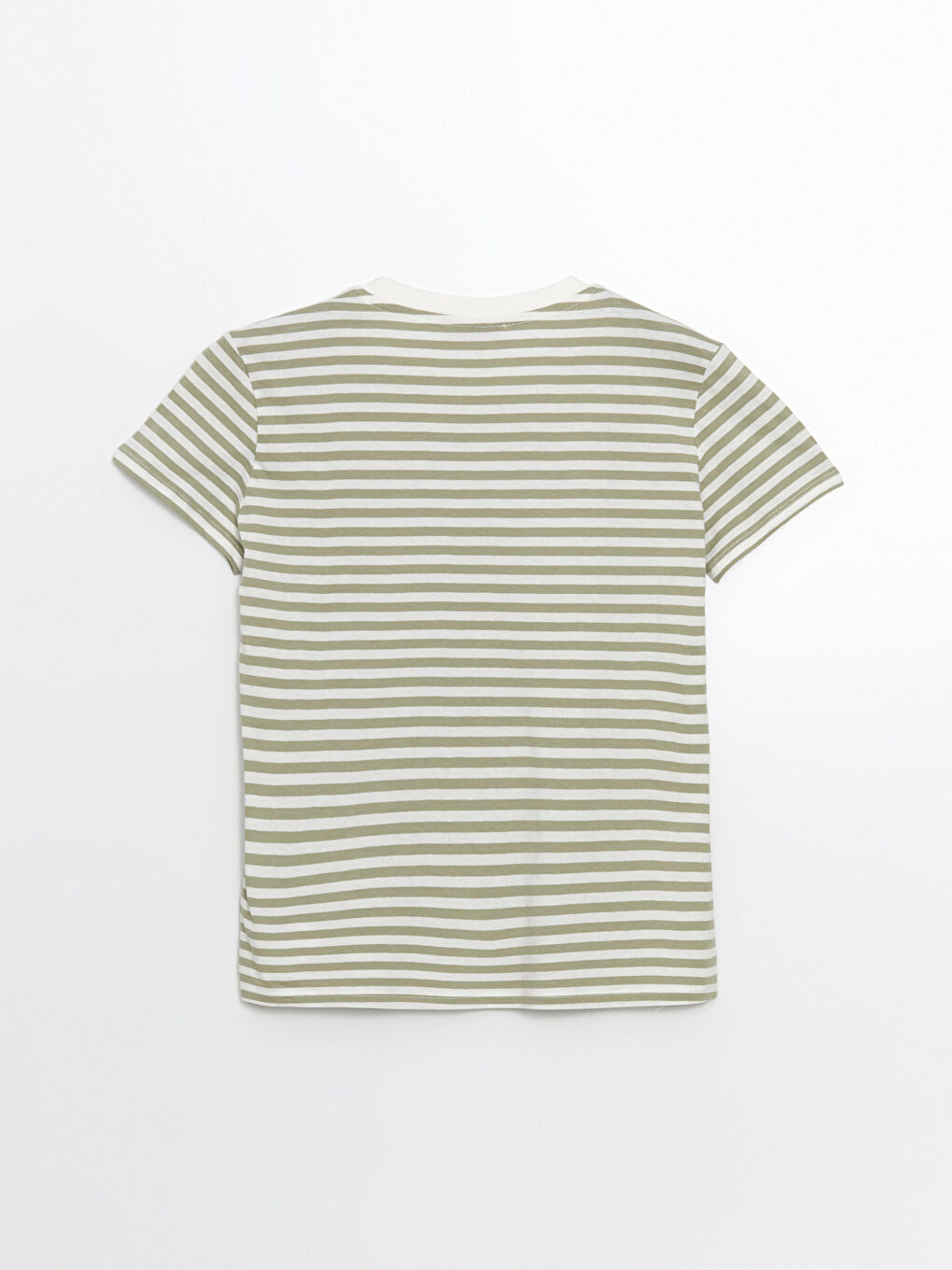 Crew Neck Striped Jersey Striped Women's T-Shirt -S5IQ98Z8-LFT
