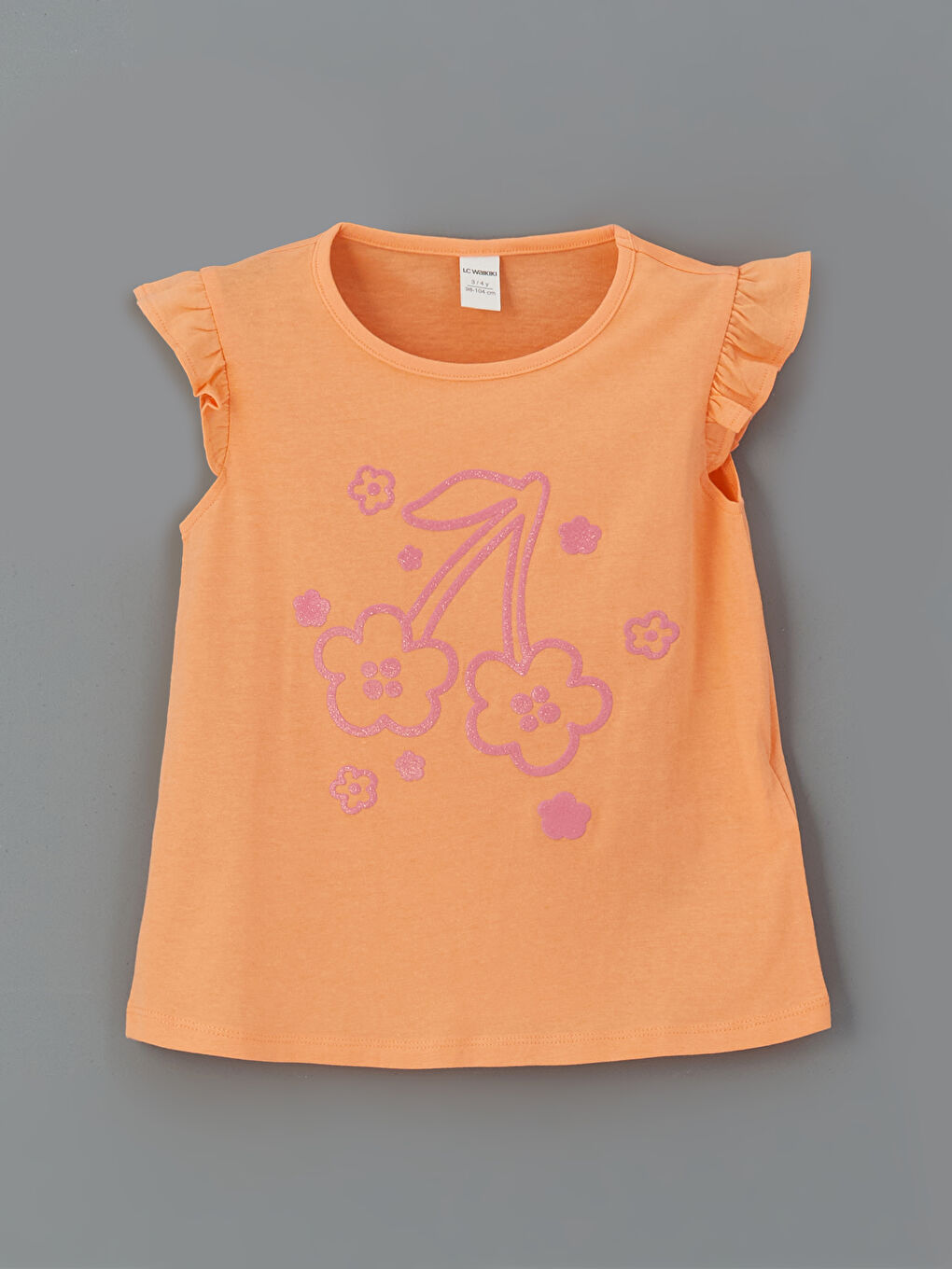 LC Waikiki Crew Neck Floral Girls' T-Shirt 2 Pack -S5IR27Z1-FLF