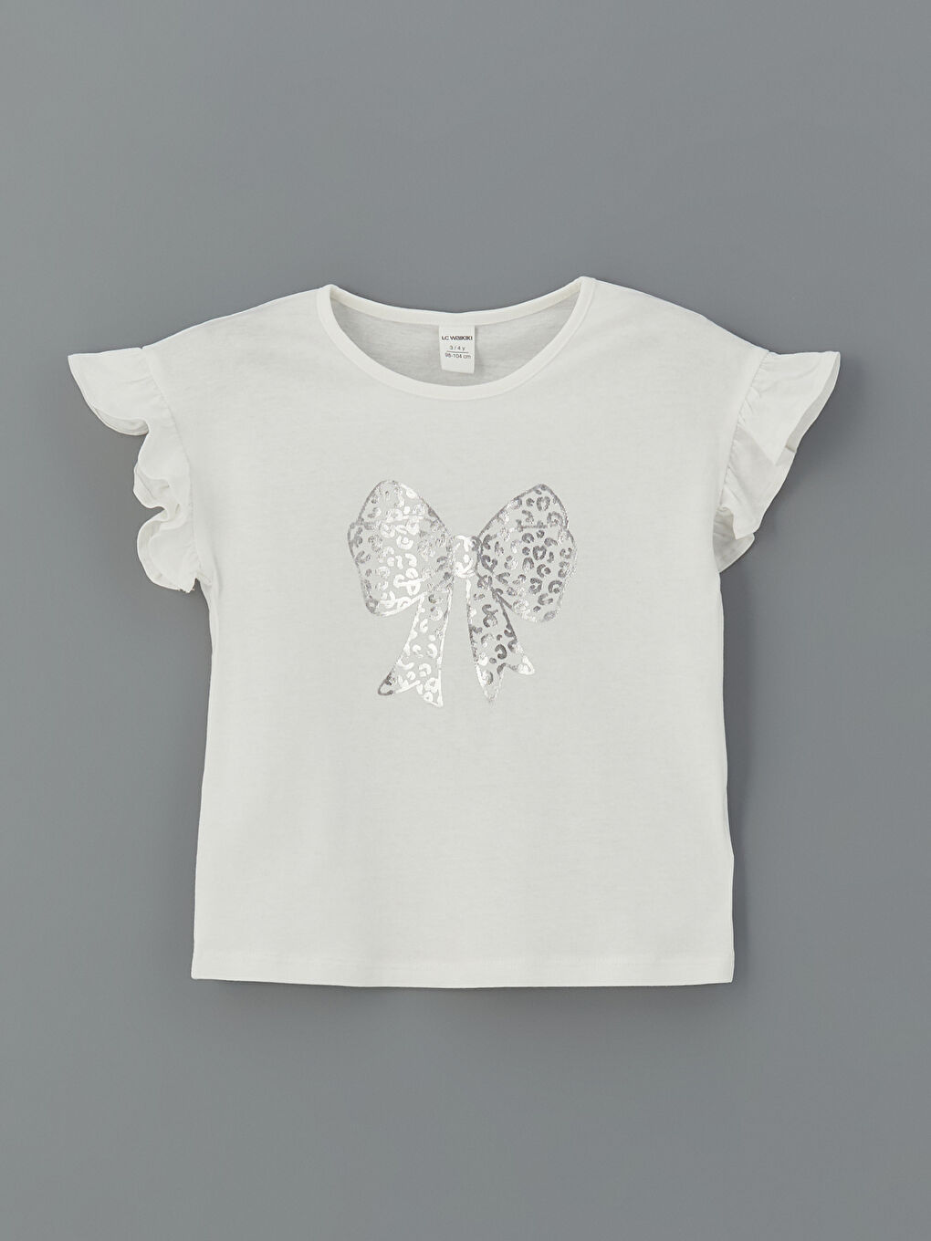 Crew Neck Printed Girls' T-Shirt 2 Pack -S5IR41Z1-R9J