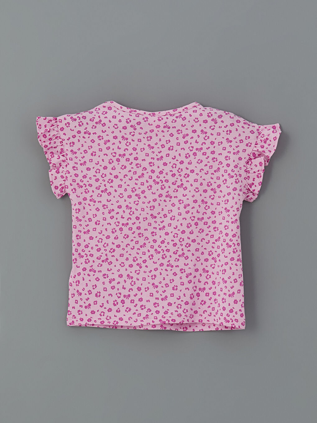 Crew Neck Printed Girls' T-Shirt 2 Pack -S5IR41Z1-R9J