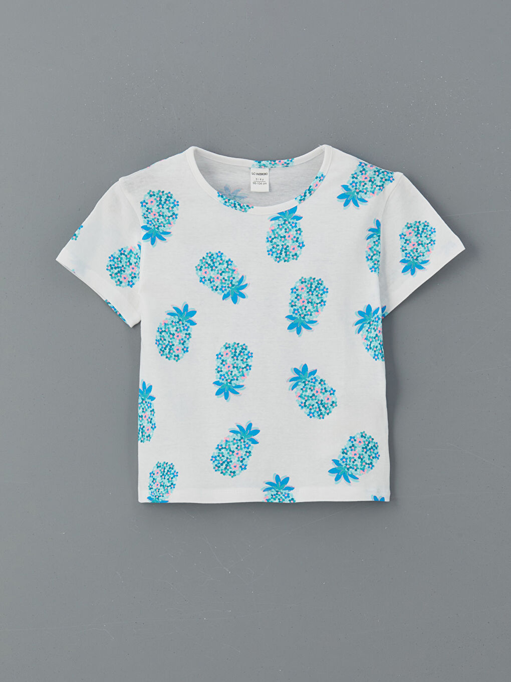 LCW Kids Crew Neck Printed Girls' T-Shirt 2 Pack -S5IR47Z1-QWL